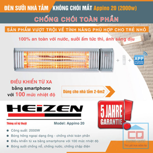 Đèn sưởi nhà tắm Heizen APPINNO20 (APPINNO 20) 2000W