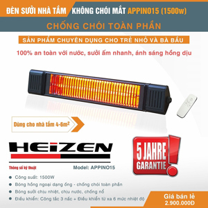 Đèn suởi nhà tắm Heizen Appino15