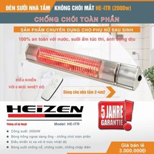 Đèn sưởi nhà tắm Heizen HEIT R - có điều khiển