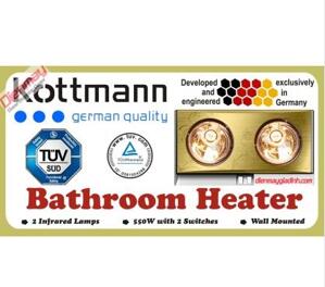 Đèn sưởi nhà tắm Kottmann K2BG (K2B-G) - 2 bóng