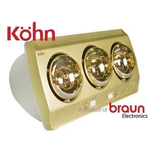 Đèn sưởi phòng tắm Braun Kohn KP03G-Plus - Điều khiển từ xa