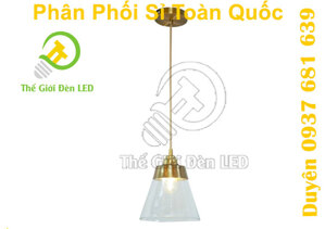 Đèn thả chao thủy tinh đuôi vàng TT.40