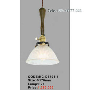 Đèn thả chao thủy tinh KC-D5701-1