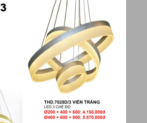 Đèn thả hiện đại THD7028D/3