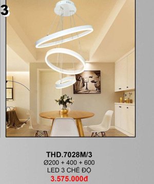 Đèn thả hiện đại THD7028M/3