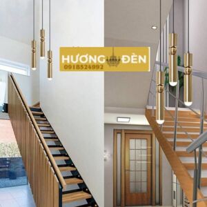 Đèn thả ống đơn Luxury Gold E27