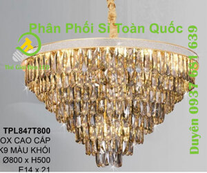 Đèn thả pha lê TPL847T800