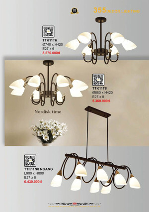 Đèn thả thiết kế TTK11T8