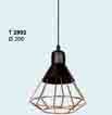 Đèn thả trang trí hình kim cương hiện đại T-2992