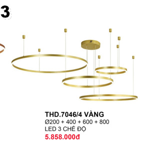 Đèn thả trang trí THD7046/4