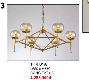 Đèn thả TTK01/6