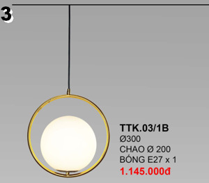 Đèn thả TTK03/1B