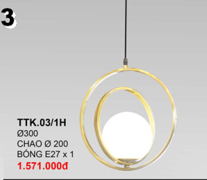 Đèn thả TTK03/1H