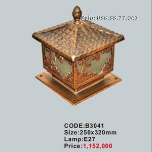 Đèn trang trí trụ cổng hiện đại sang trọng B3041