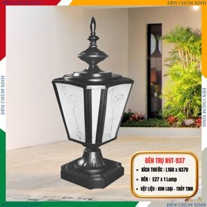 Đèn Trang Trí Trụ Cổng Netviet NVT937