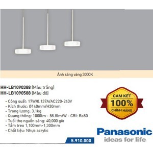 Đèn treo bàn ăn led Panasonic HH-LB1090388