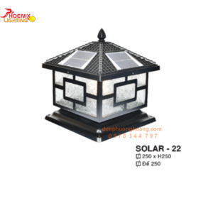 Đèn trụ cổng năng lượng mặt trời SOLAR-22