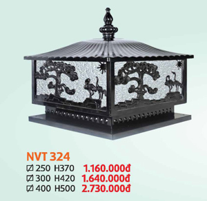 Đèn trụ cổng NVT-324