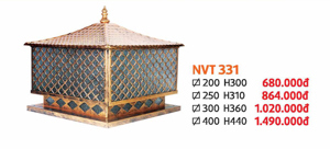 Đèn trụ cổng NVT 331