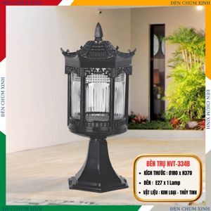Đèn trụ cổng NVT 334B