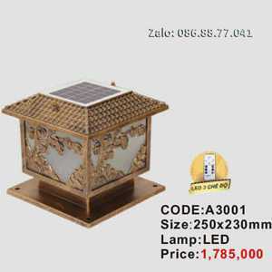 Đèn Trụ Rào NLMT A3001
