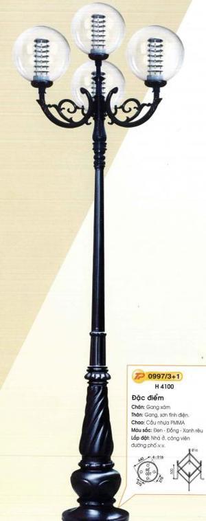 Đèn trụ sân vườn cao 0997/3+1