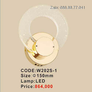 Đèn tường 2 vòng pha lê W202S-1