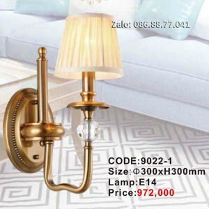 Đèn tường chao vải 9022-1