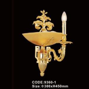 Đèn tường đồng đá nến 9360-1