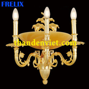 Đèn tường đồng đá nến 9360-3
