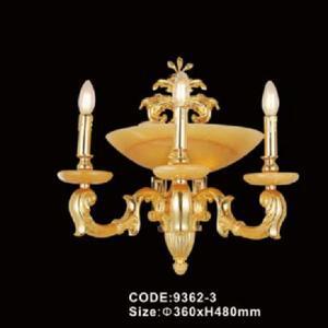 Đèn tường đồng đá nến 9362-3