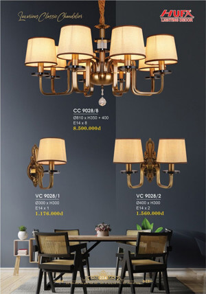 Đèn tường kiểu tân cổ điển 9028-2