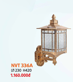 Đèn tường ngoài trời NVT 336A