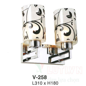 Đèn tường thủy tinh V-258