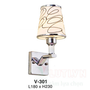 Đèn tường thủy tinh V-301