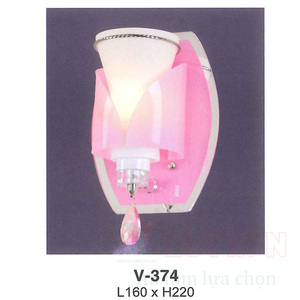 Đèn tường thủy tinh V-374