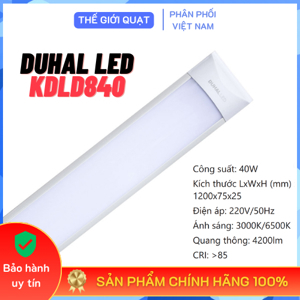 Đèn tuýp led bán nguyệt Duhal KDLD840