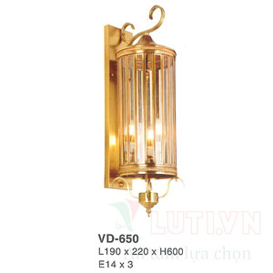 Đèn vách đồng nguyên chất VD-650