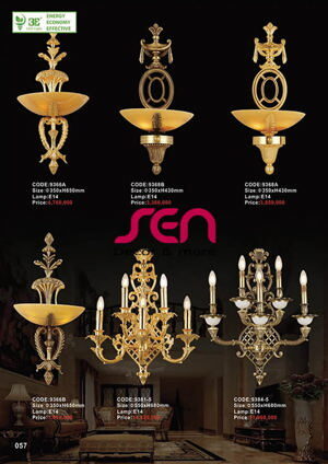 Đèn vách đồng Slister 9384-5