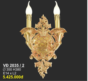 Đèn vách gắn tường đồng trang trí VD-2035/2