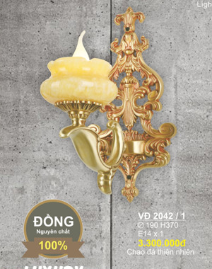 Đèn vách gắn tường đồng VD-2042/1