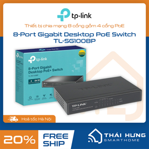 Thiết bị chia mạng Switch TP Link TL-SG1008P