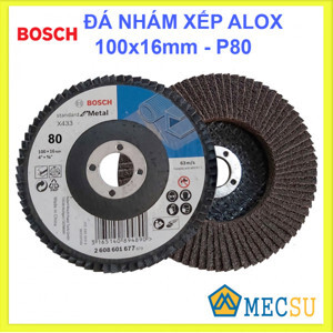 Đĩa nhám xếp Alox P80 Ø100mm Bosch 2608601677