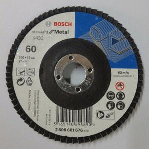 Đĩa nhám xếp Alox P80 Ø100mm Bosch 2608601677