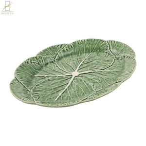 Đĩa oval Bordallo Cabbage - 37.5cm