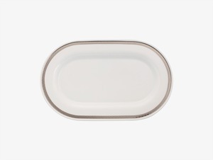 Dĩa oval Minh Long Sago Thiên Tuế 34cm