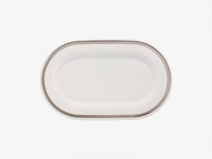 Dĩa oval Minh Long Sago Thiên Tuế 34cm