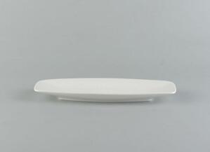 Dĩa oval phẳng 30 x 10 cm – Anh Vũ Lys – Trắng Ngà