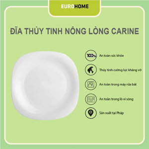 Đĩa sứ thủy tinh Carine H3660