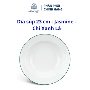 Dĩa súp 23 cm – Jasmine – Chỉ Xanh Lá